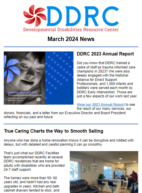 March 2024 DDRC Newsletter