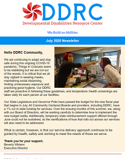 July 2020 DDRC Newsletter