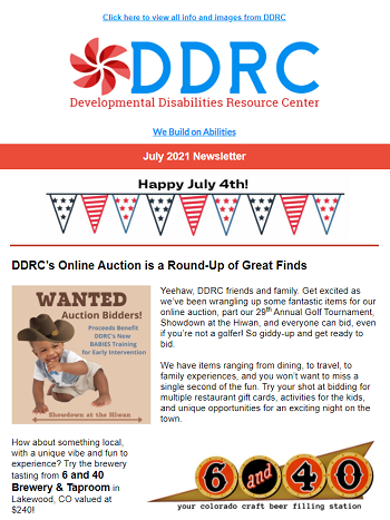 July 2021 DDRC Newsletter