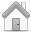 A layout icon of a home