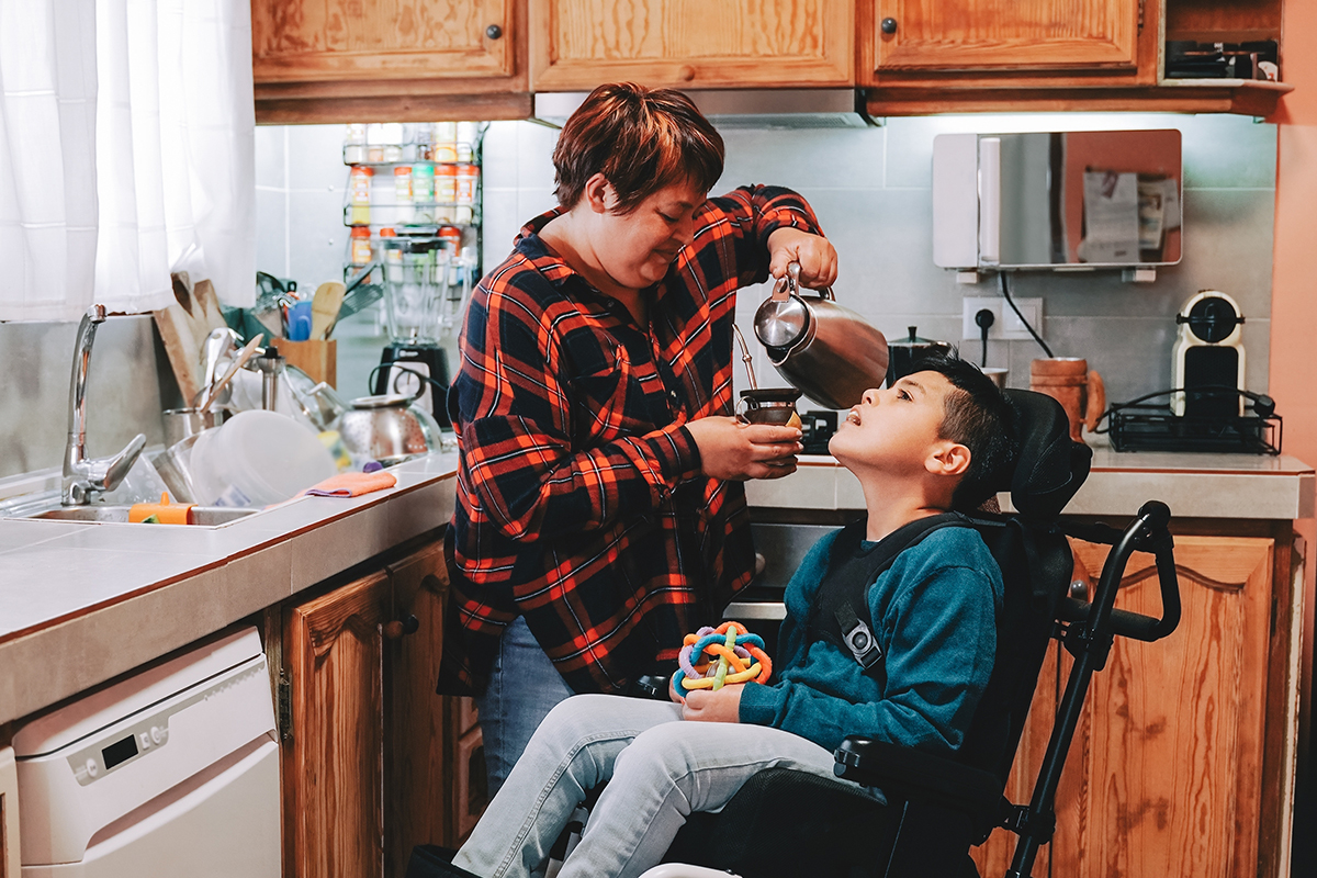 respite care being done on a disabled adult