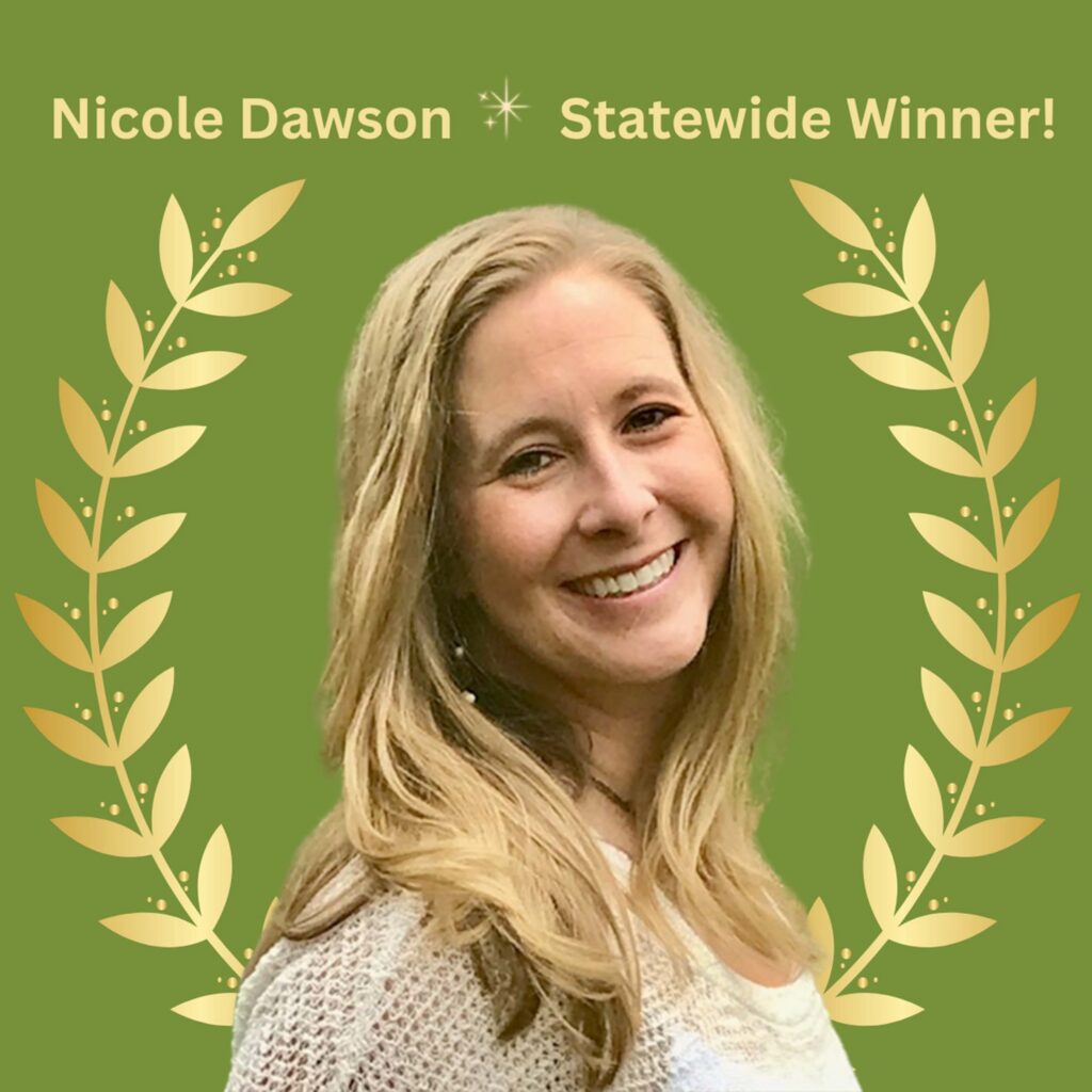 Nicole Dawson, statewide winner of EI Award